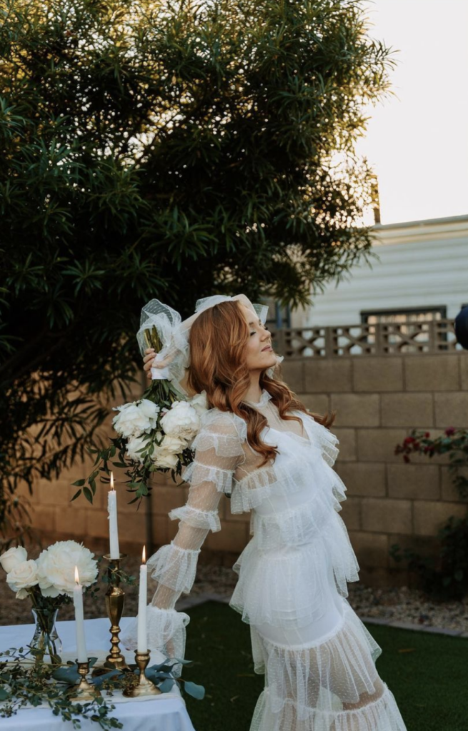 Backyard Pool Elopement Wedding in Scottsdale, Arizona